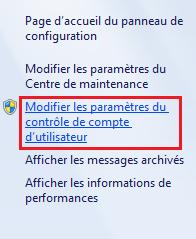 Modifier les paramètres de compte d'utilisateur