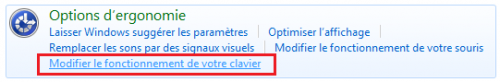 Modifier le fonctionnement de votre clavier