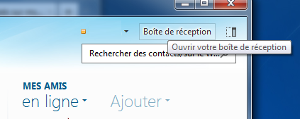 Boîte de réception Hotmail