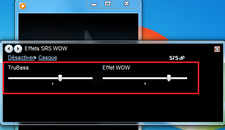 TruBass et Effet WOW
