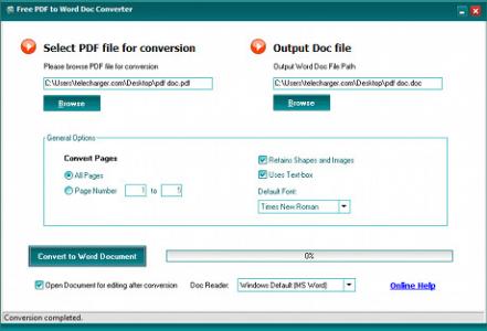 Free PDF to Word Converter